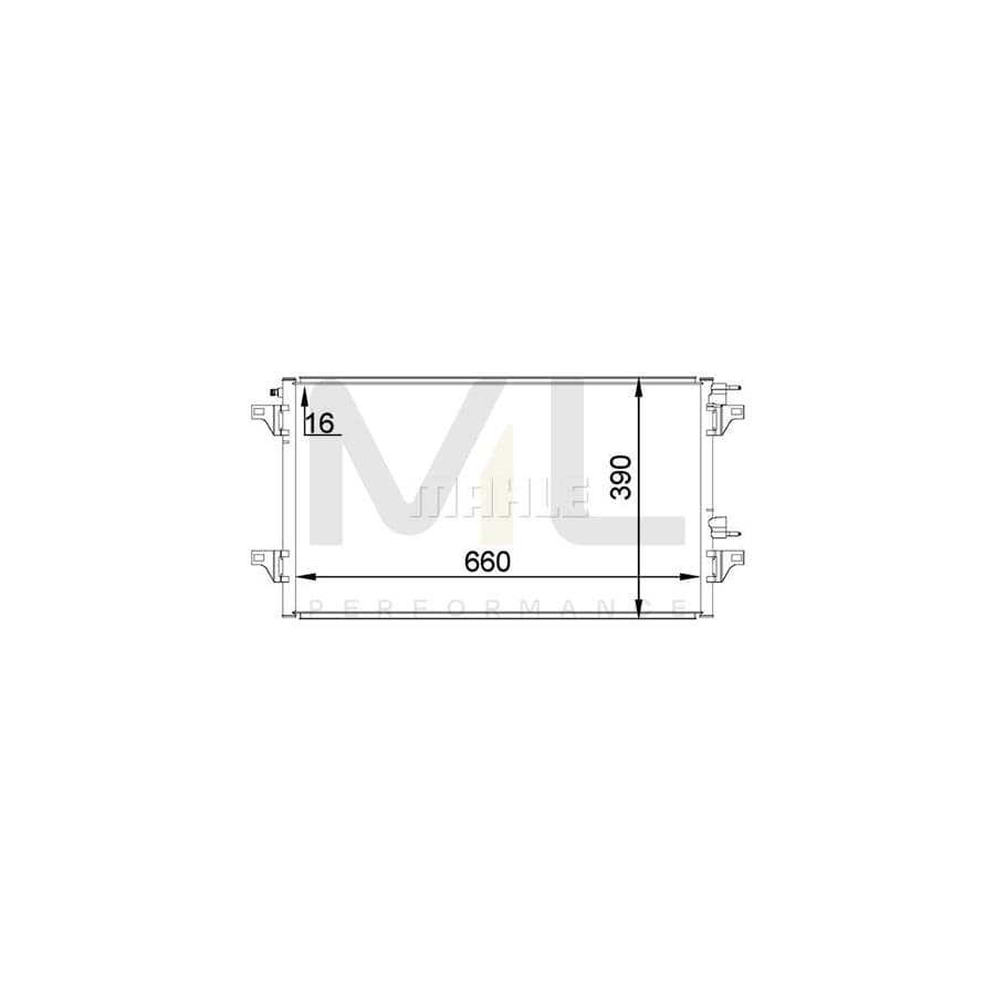 MAHLE ORIGINAL AC 297 000P Air conditioning condenser without dryer | ML Performance Car Parts