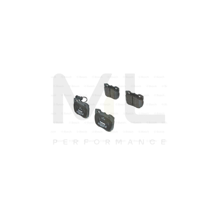 Bosch 0986424287 Brake Pad Set With Integrated Wear Sensor, With Anti-Squeak Plate BP141 | ML Performance Car Parts