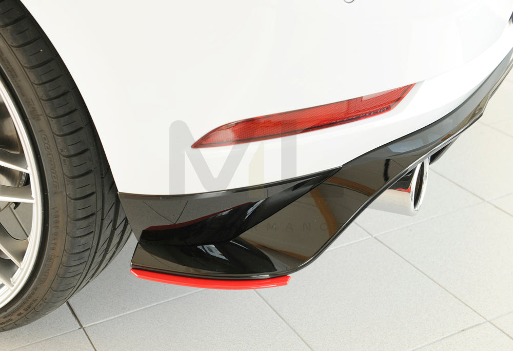 Rieger 00059518 VW Mk7 Golf GTI-TCR Rear Side Splitter 5 | ML Performance UK Car Parts