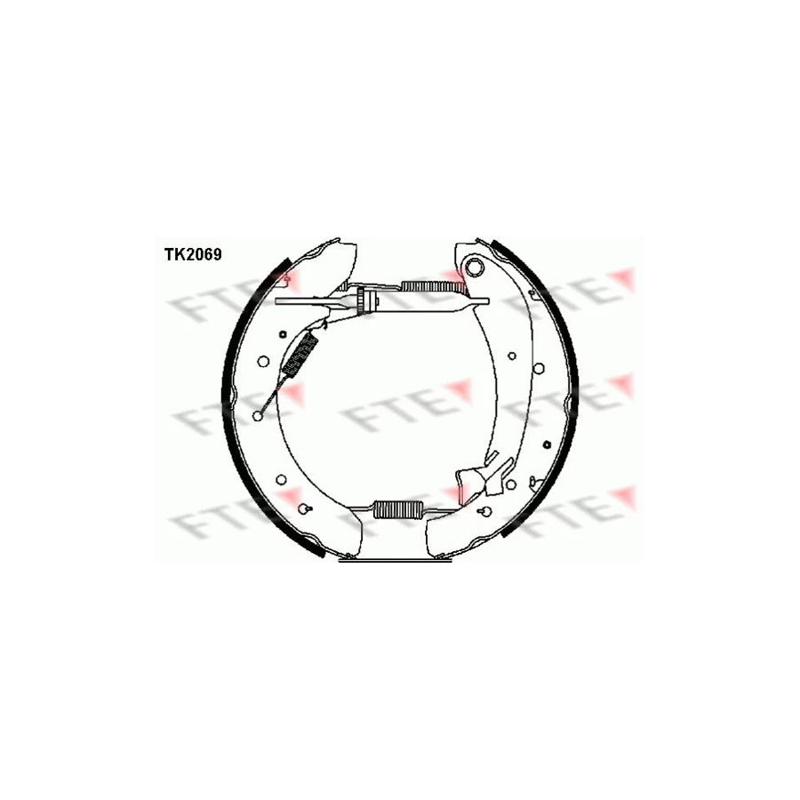 Fte TK2069 Brake Set, Drum Brakes | ML Performance UK Car Parts