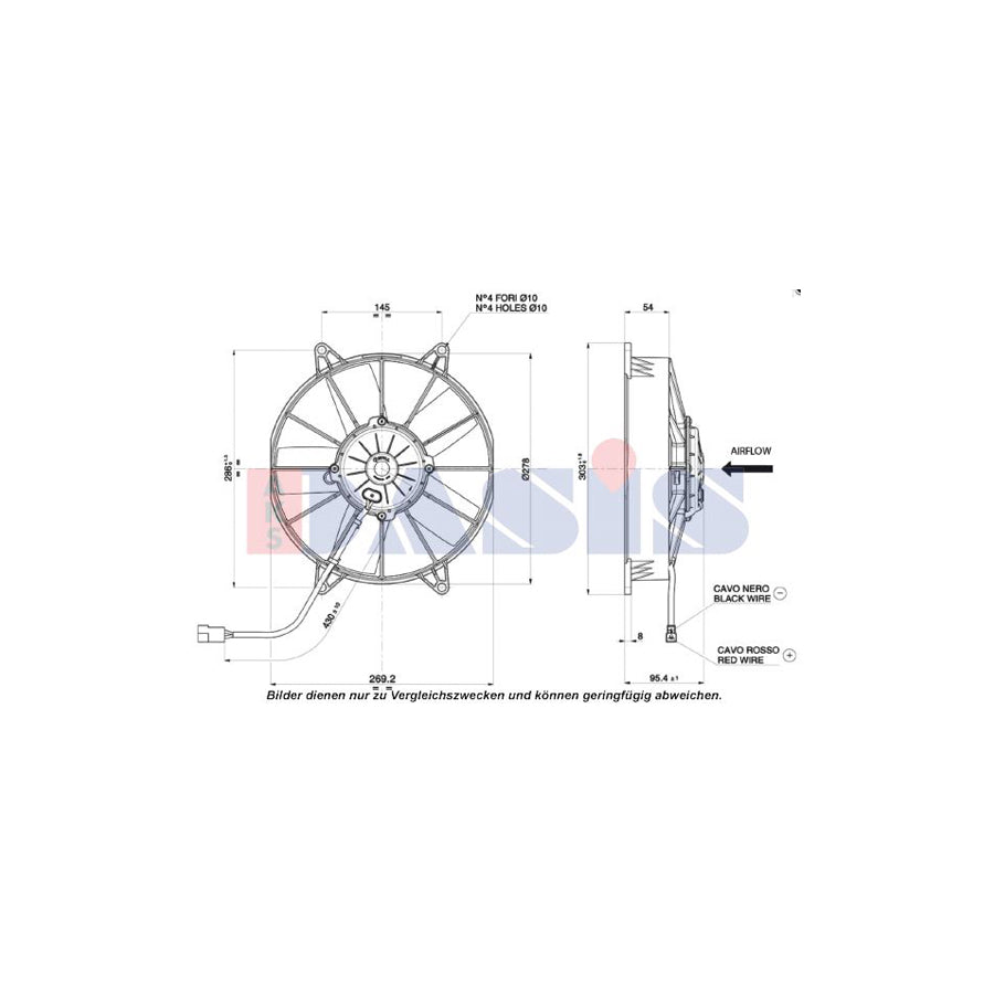 AKS Dasis 870067N Fan, A / C Condenser | ML Performance UK