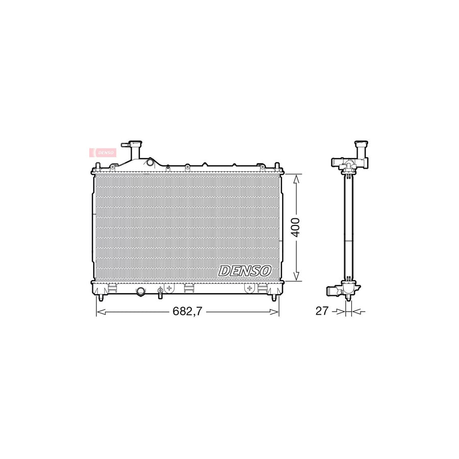 Denso DRM45042 Drm45042 Engine Radiator For Mitsubishi Outlander Iii Off-Road (Gg, Gf) | ML Performance UK