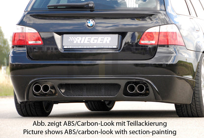 Rieger 00053617 BMW 5 Series E61 Rear Diffuser 1 | ML Performance UK Car Parts