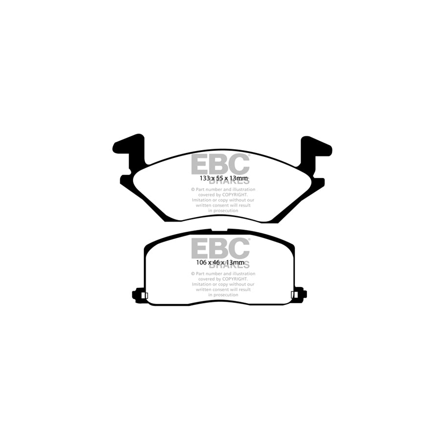 EBC DP879 Toyota Starlet Ultimax Front Brake Pads 2 | ML Performance UK Car Parts