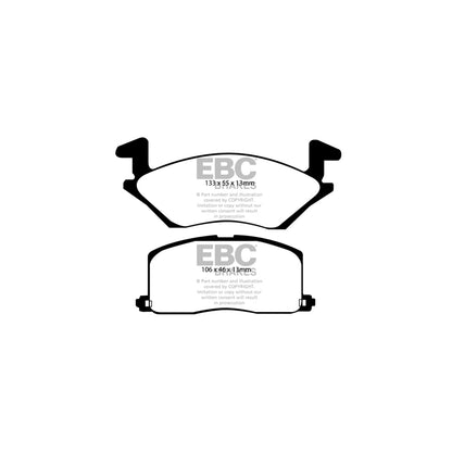 EBC DP879 Toyota Starlet Ultimax Front Brake Pads 2 | ML Performance UK Car Parts