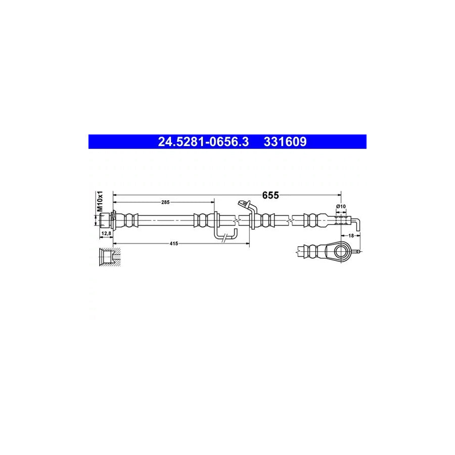 ATE 24.5281-0656.3 Brake Hose