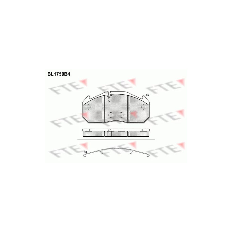 Fte BL1759B4 Brake Pad Set | ML Performance UK Car Parts