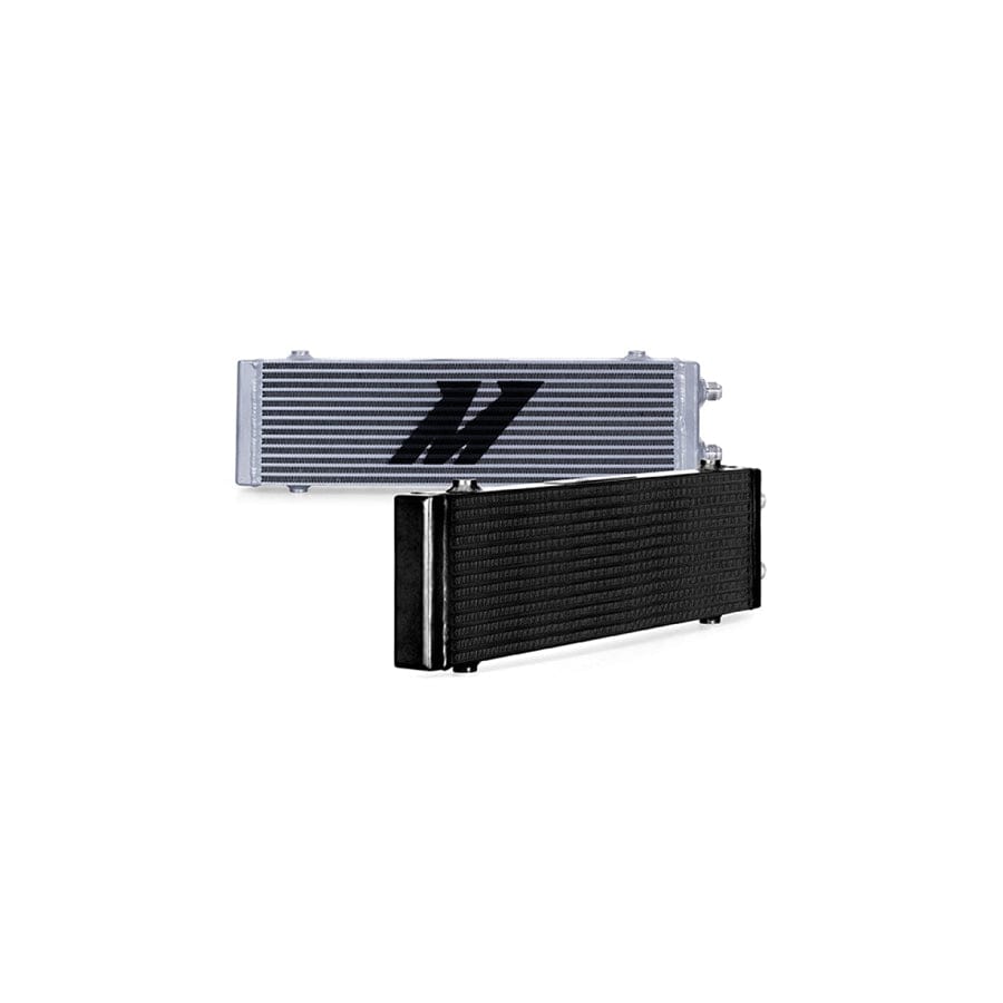 Mishimoto MMOC-DP-LSL Universal Large Bar and Plate Dual Pass Silver Oil Cooler