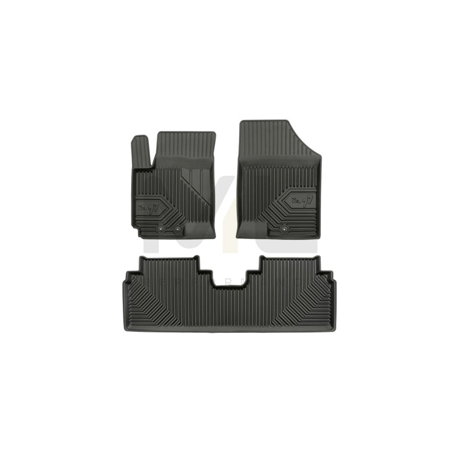 FROGUM Tailored 77409590 Floor mat set Elastomer, Front and Rear, Quantity: 3, Black | ML Performance Car Parts