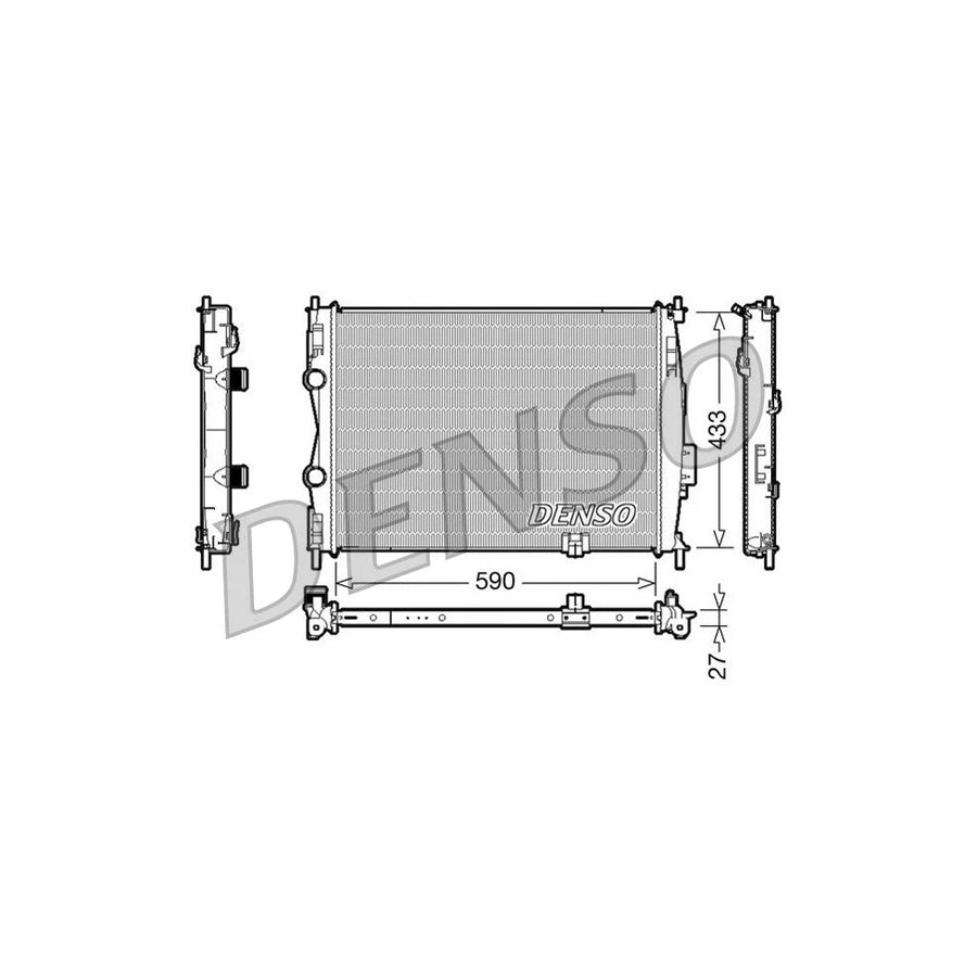 Denso DRM46019 Drm46019 Engine Radiator For Nissan Qashqai / Qashqai+2 I (J10, Nj10) | ML Performance UK