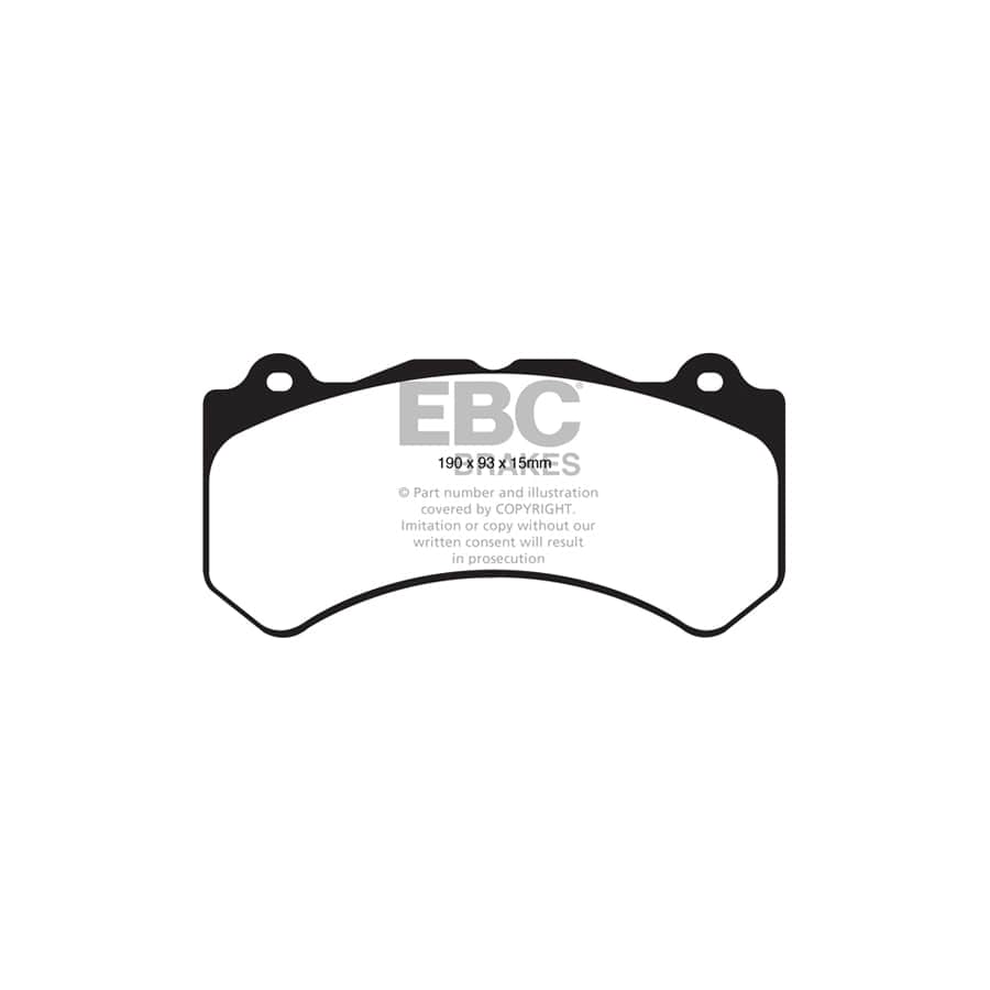 EBC PD11KF732 Jeep Grand Cherokee Greenstuff Front Brake Pad & GD Disc Kit - Brembo Caliper 2 | ML Performance UK Car Parts