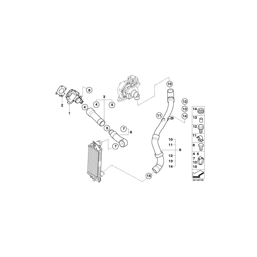 Genuine BMW 11617798305 R50 Clamp (Inc. One D) | ML Performance UK Car Parts