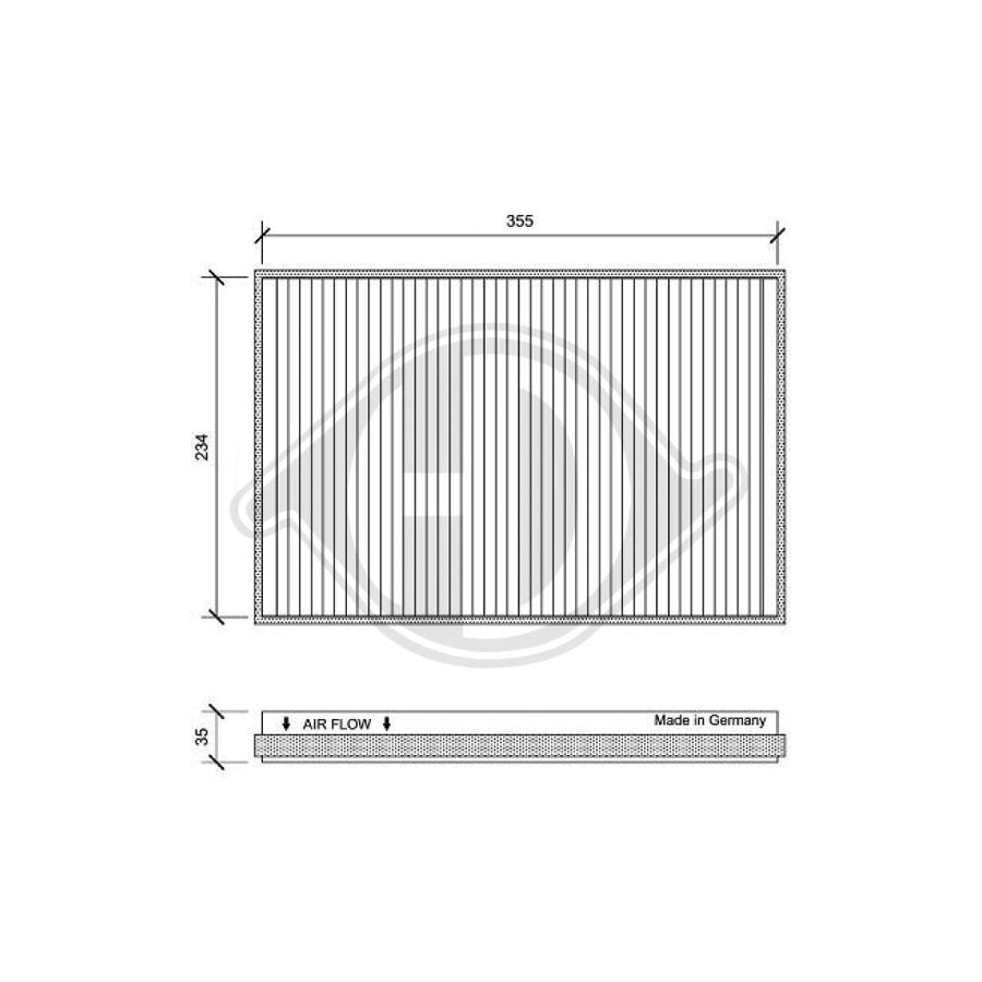 DIEDERICHS DCI0151 Pollen Filter | ML Performance UK Car Parts