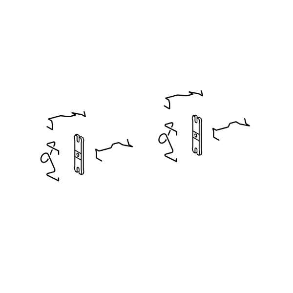 Genuine Lexus 04948-50060 LS Phase 4 Rear Brake Pad Fitting Kit