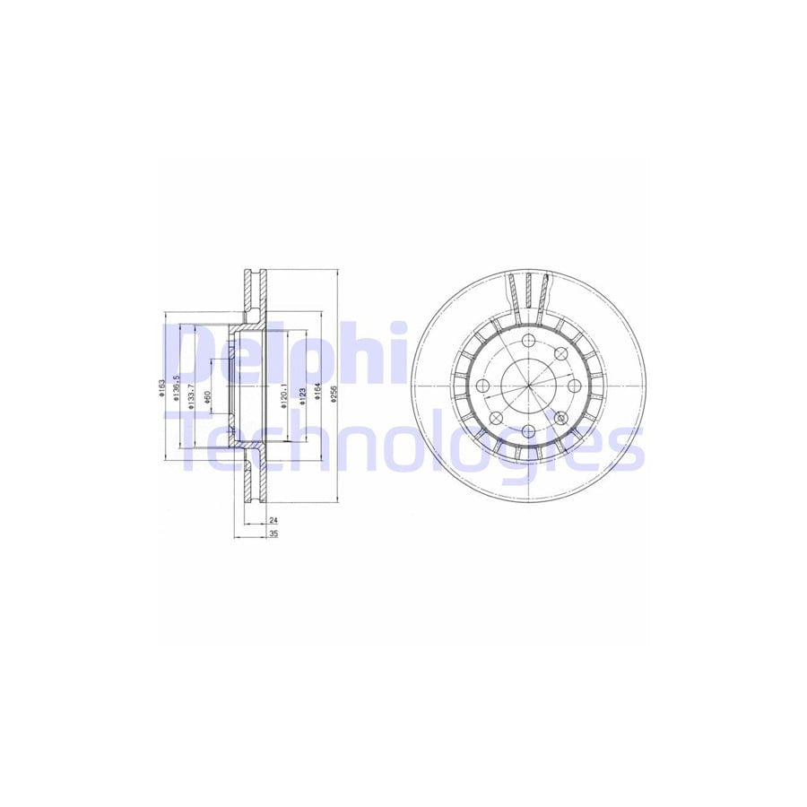 Delphi Bg2443 Brake Disc