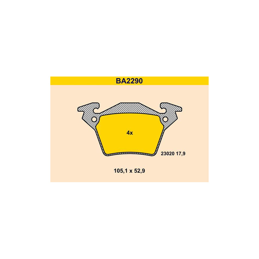 Barum BA2290 Brake Pad Set