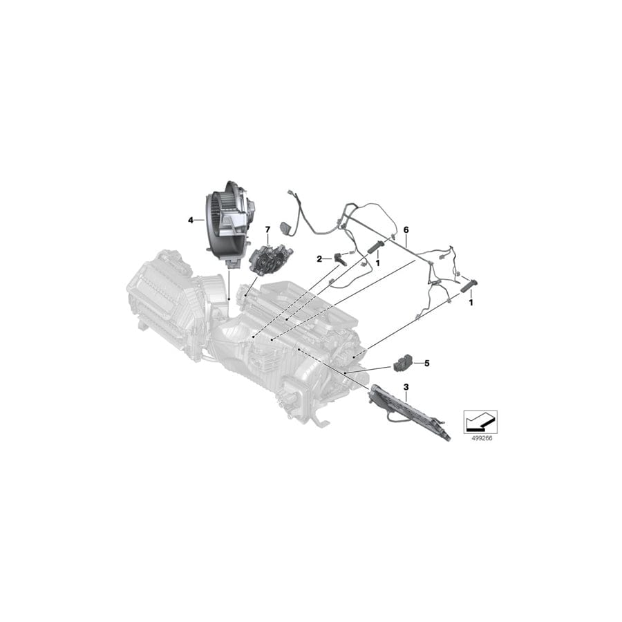 Genuine BMW 64119382848 G20 Wiring Set, Heater/Air Conditioning (Inc. 330dX, X4 25dX & X3 20i) | ML Performance UK Car Parts