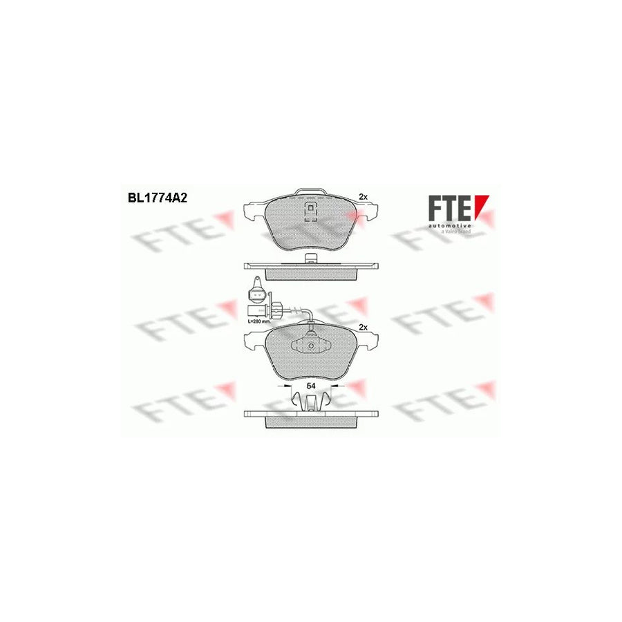 Fte BL1774A2 Brake Pad Set | ML Performance UK Car Parts