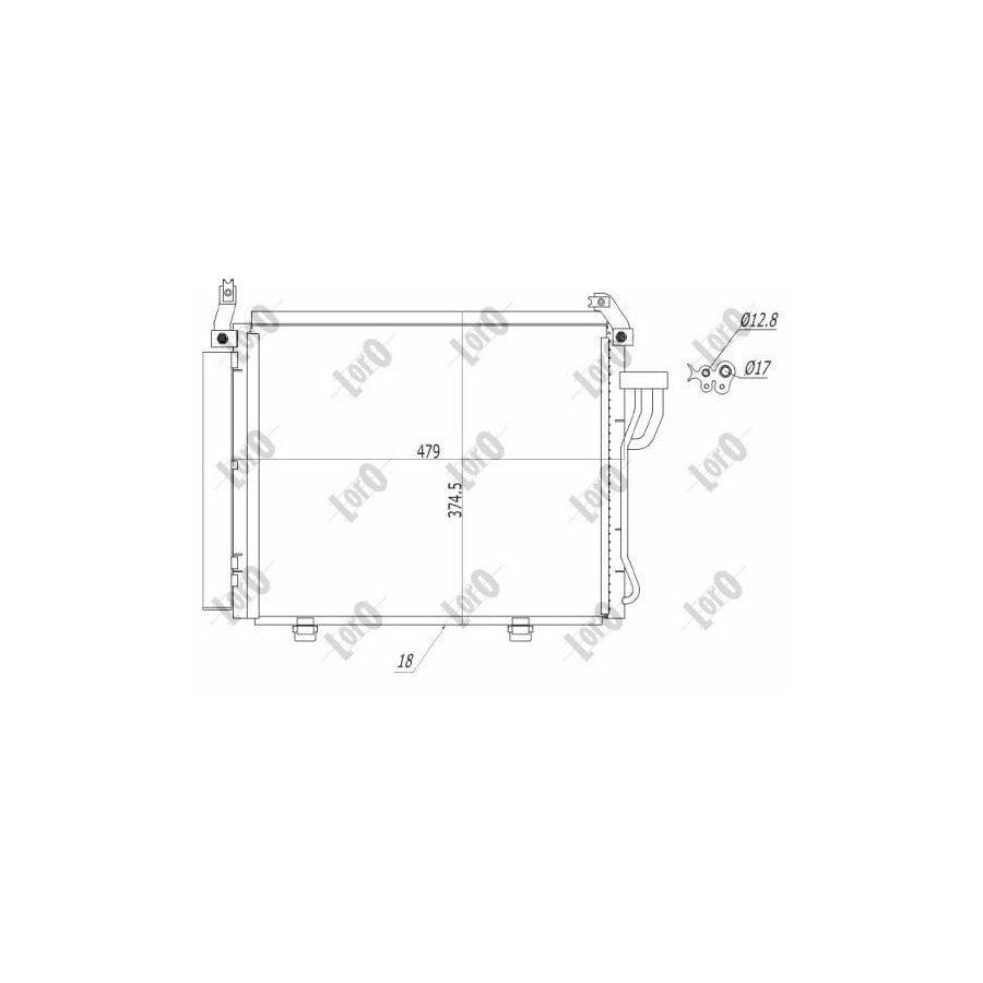 Abakus 0190160021 Air Conditioning Condenser For Hyundai I10 I (Pa) | ML Performance UK