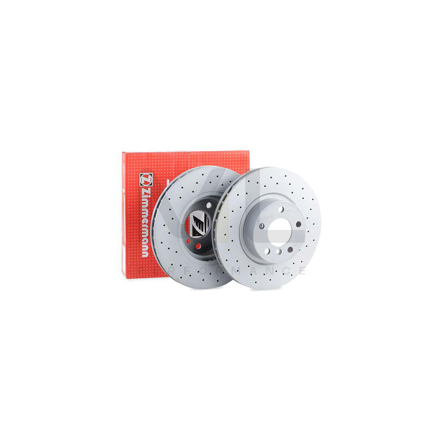 ZIMMERMANN SPORT COAT Z 150.3494.52 Brake Disc Internally Vented, Perforated, Coated, High-carbon | ML Performance Car Parts