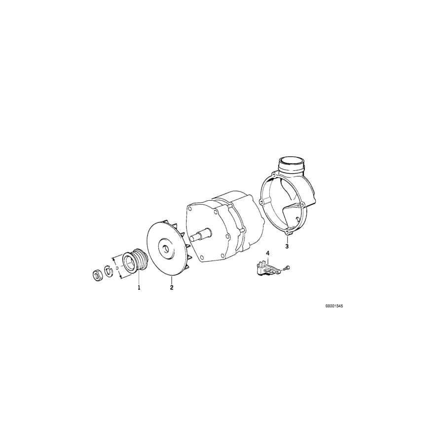 Genuine BMW 12311730595 E36 E34 Fan Wheel VALEO/D=146MM (Inc. 325is, 320i & 520i) | ML Performance UK Car Parts