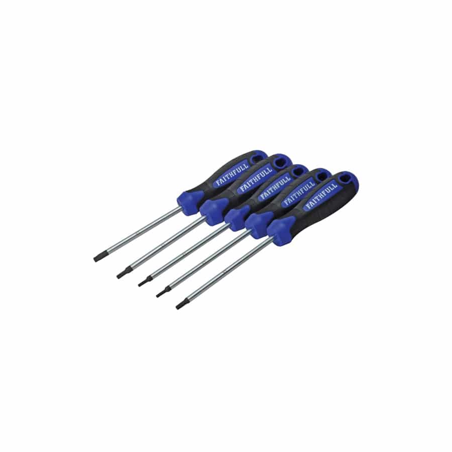 Faithfull FAISDTSET5 Star (Torx) Head Screwdriver Set, 5 Piece | ML Performance UK