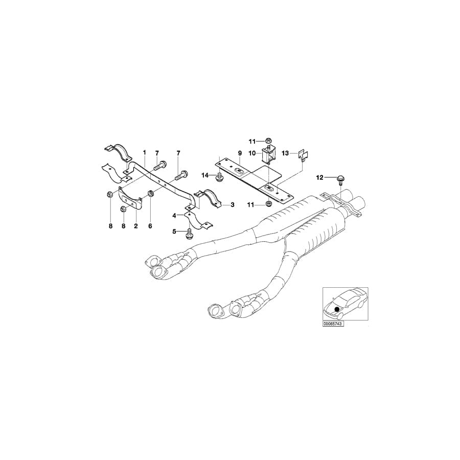 Genuine BMW 18307831025 E52 Pipe Clamp (Inc.  & Z8) | ML Performance UK Car Parts