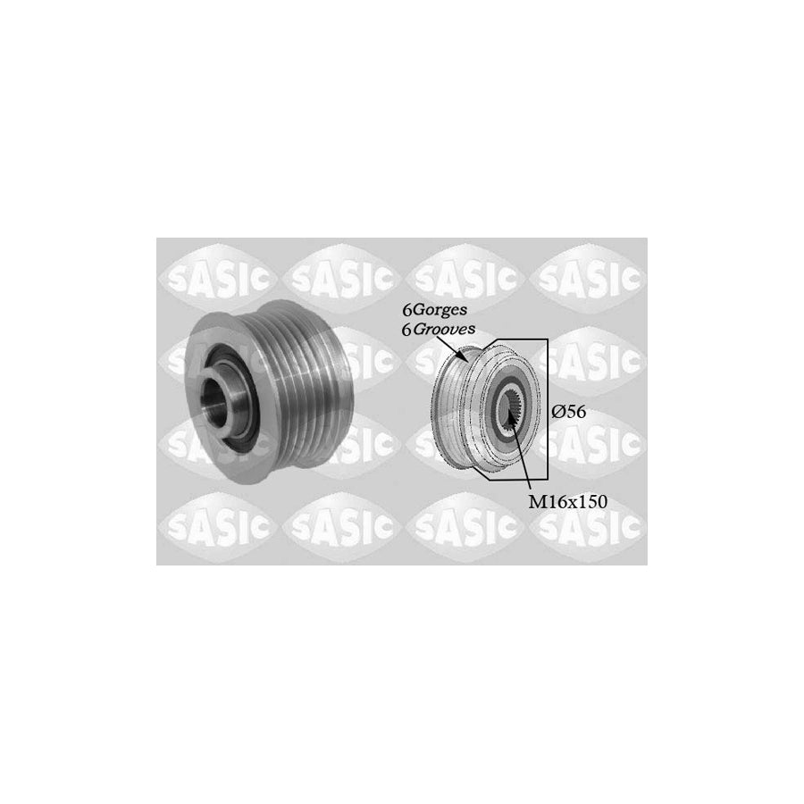 Sasic 1674002 Pulley, Alternator | ML Performance UK Car Parts