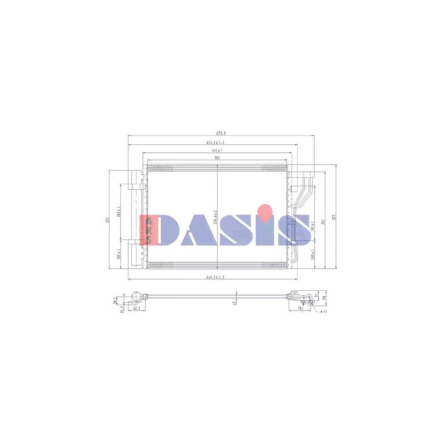 AKS Dasis 512083N Air Conditioning Condenser | ML Performance UK