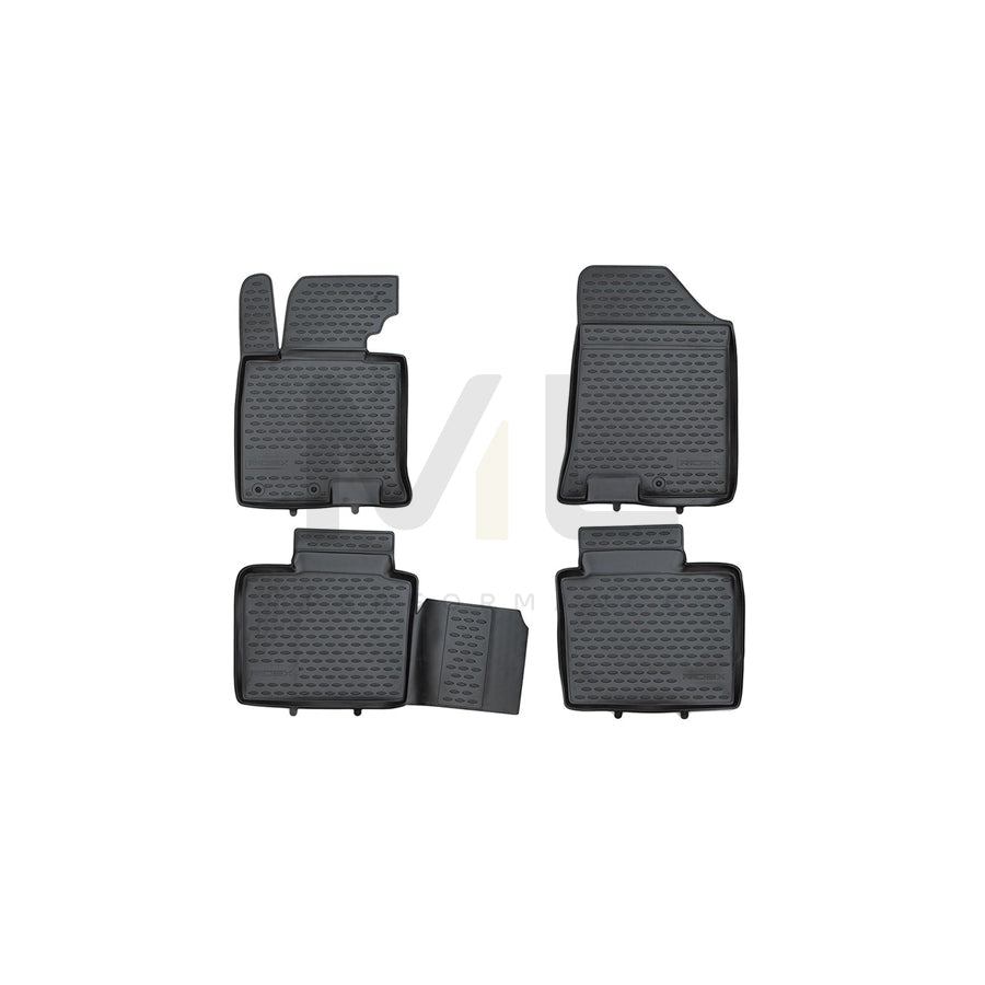 RIDEX 215A0911 Floor mat set for HYUNDAI i40 Estate (VF) Elastomer, Front and Rear, Black | ML Performance Car Parts