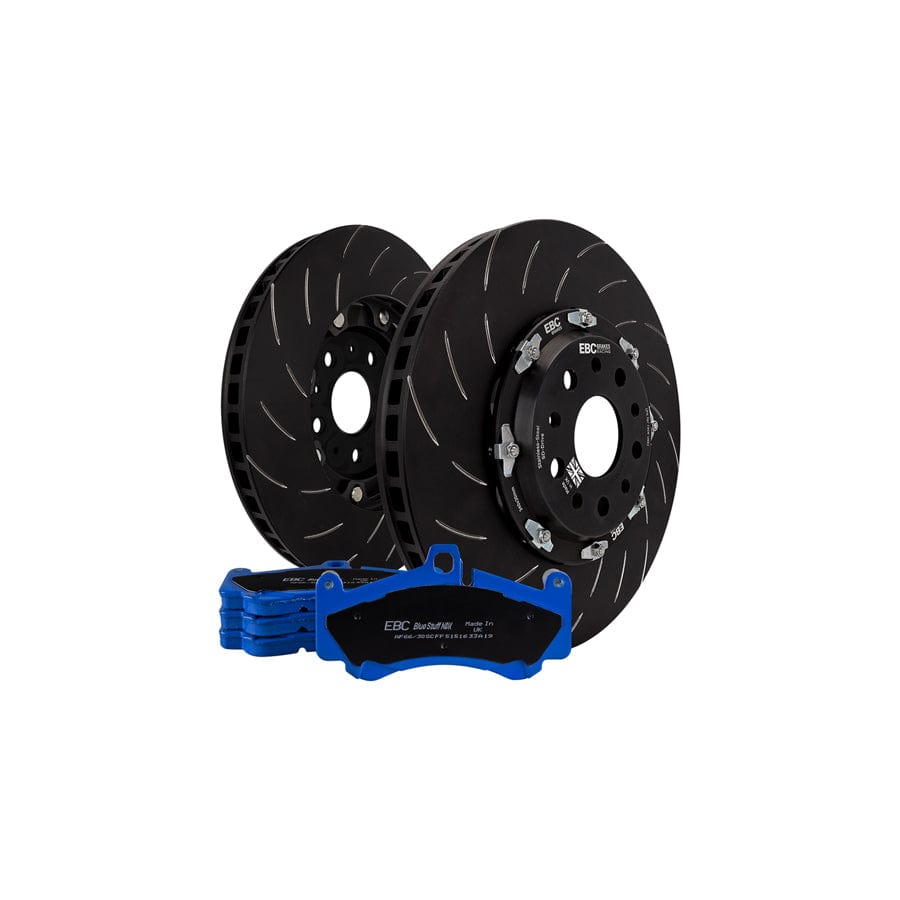 EBC P2DK011B Audi RS6 Front Kit Bluestuff Pads & 2-Piece Fully-Floating Discs 1 | ML Performance UK Car Parts