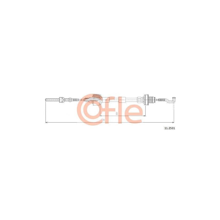 Cofle 92.11.2531 Clutch Cable