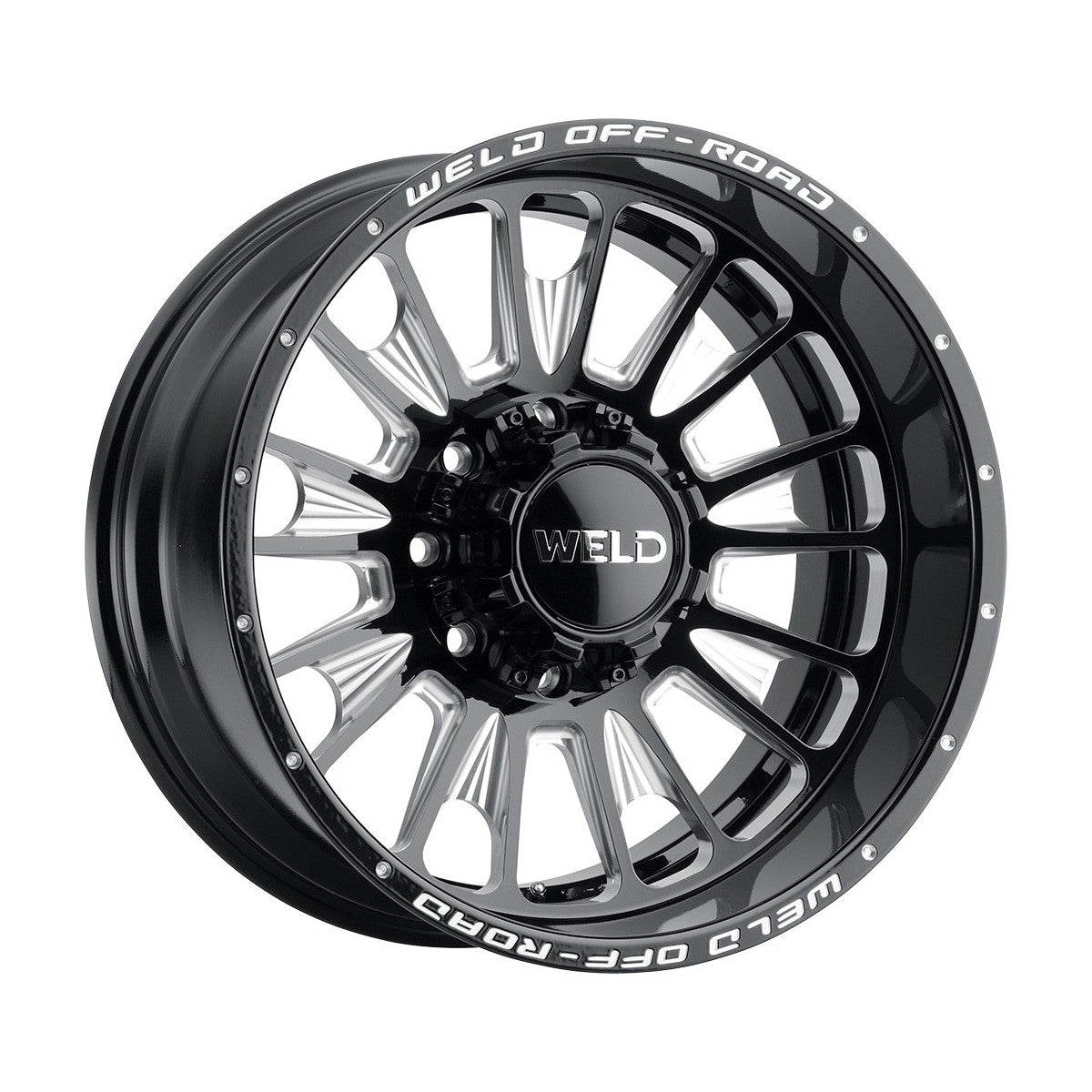 Weld W12102098476-P2 Scorch W121 Wheel 20x12 6x139.7 ET-44 BS4.76 Gloss Black Mill