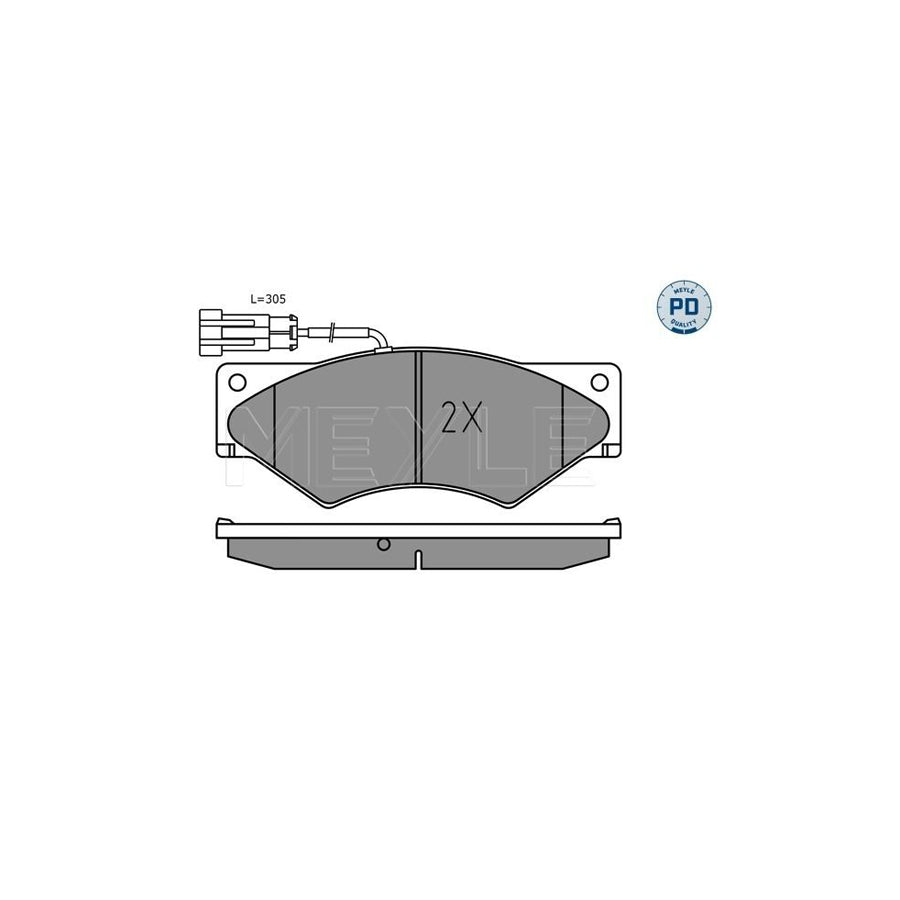 Meyle 025 291 0720/Pd Brake Pad Set For Iveco Daily