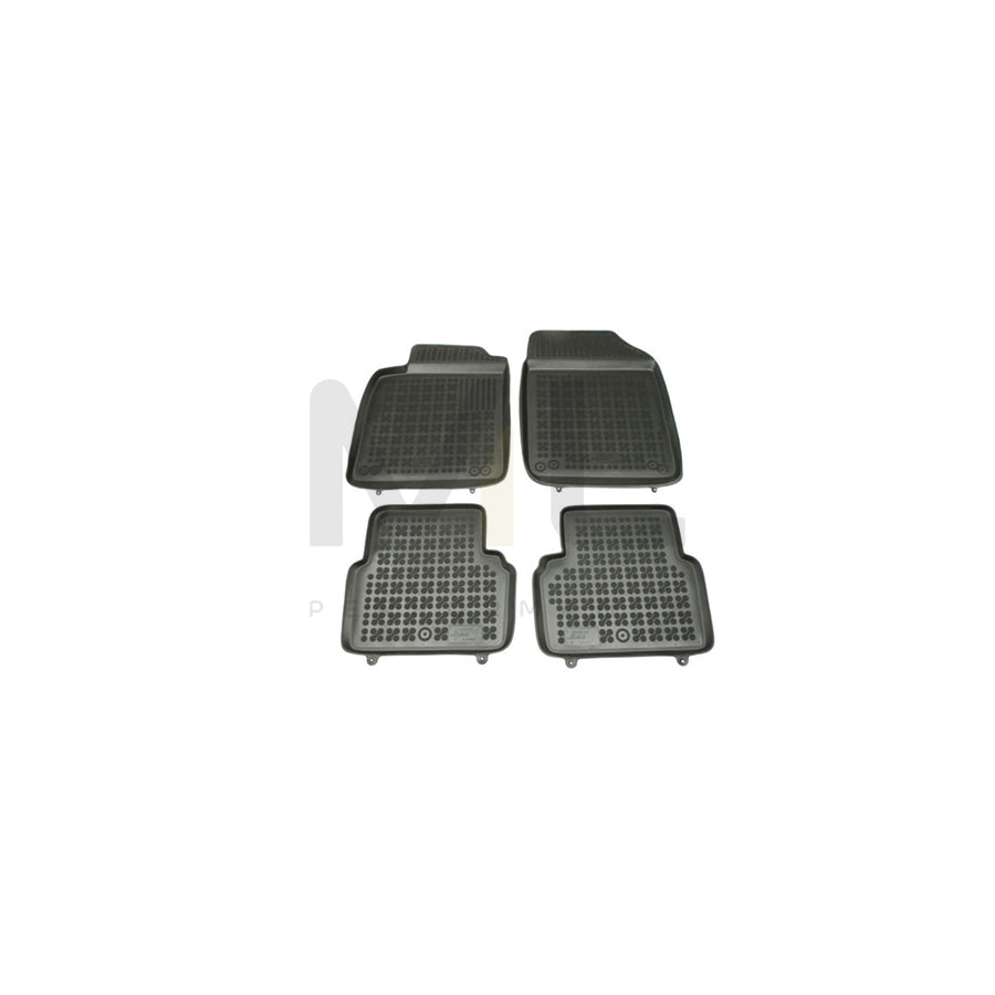 REZAW PLAST Tailored 202601 Floor mat set for SAAB 9-3 Saloon (YS3F) Elastomer, Front and Rear, Quantity: 4, Black | ML Performance Car Parts