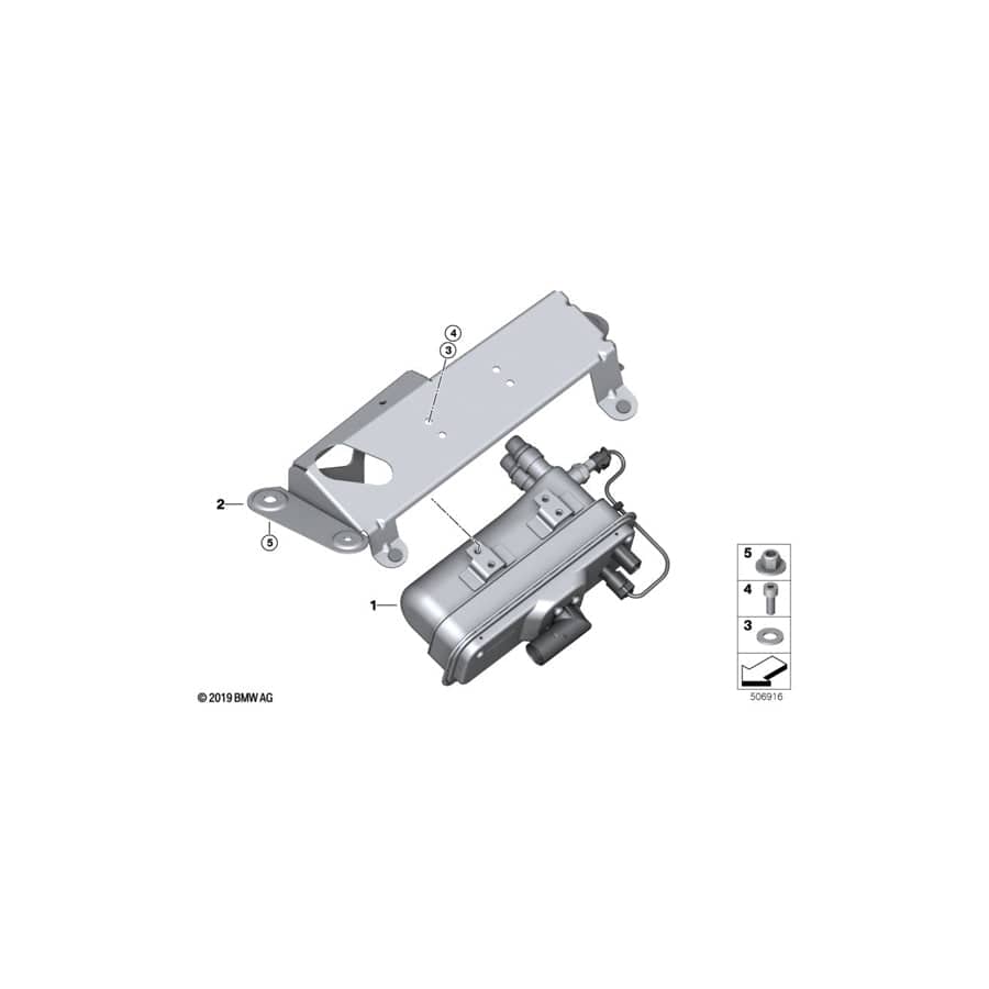 Genuine BMW 64129322362 F15 Bracket For Electric Circulation Heater (Inc. X5 40eX) | ML Performance UK Car Parts