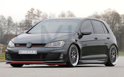 Rieger 00059570 VW Mk7 Golf Front Splitter (GTI & GTD) 8 | ML Performance UK Car Parts