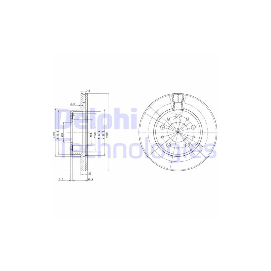 Delphi Bg2425 Brake Disc