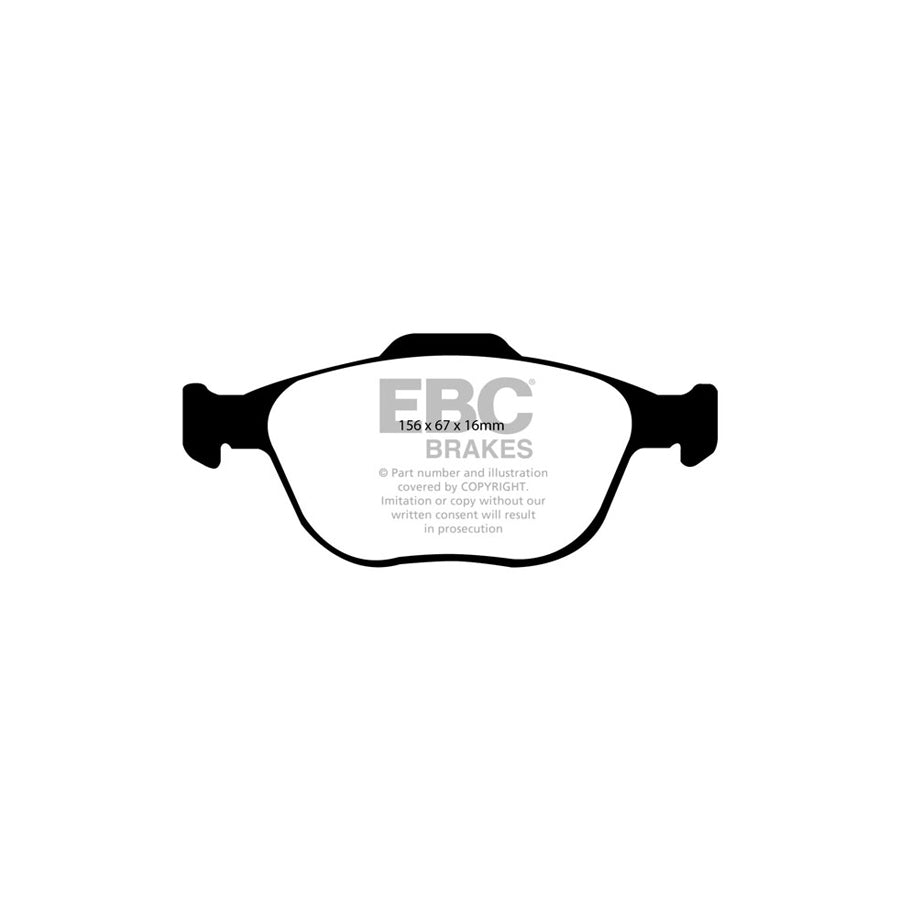 EBC DP1444 Ford Ultimax Front Brake Pads - ATE Caliper (Inc. Tourneo Connect & Transit Connect) 2 | ML Performance UK Car Parts