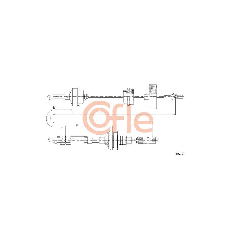 Cofle 492.2 Clutch Cable