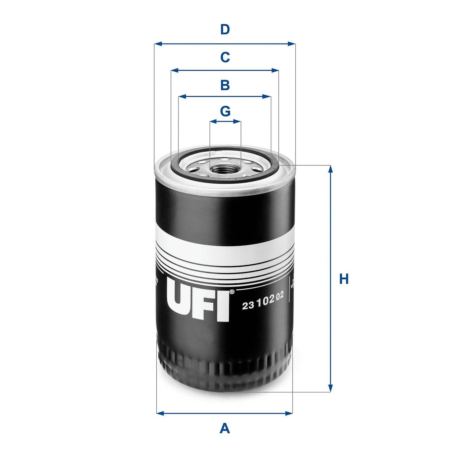 UFI 23.102.02 Oil Filter