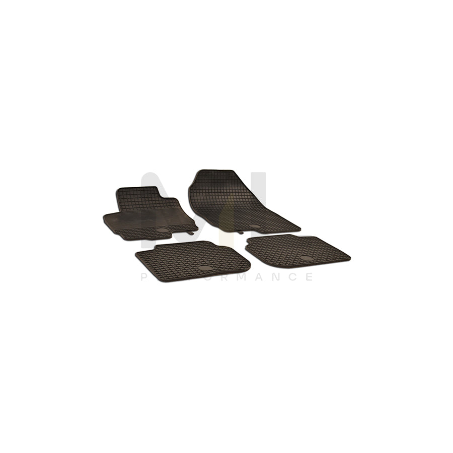 WALSER Tailored 50448 Floor mat set for MITSUBISHI COLT Elastomer, Front and Rear, Quantity: 4, Black | ML Performance Car Parts