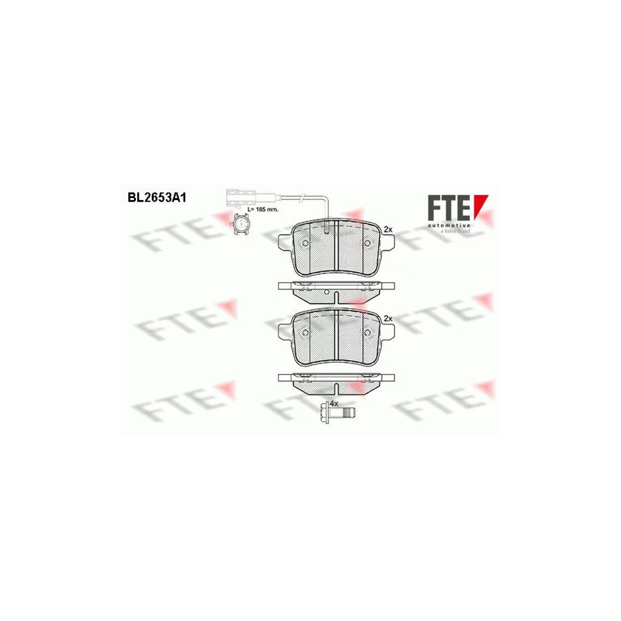 Fte BL2653A1 Brake Pad Set For Alfa Romeo Giulietta Hatchback (940) | ML Performance UK Car Parts