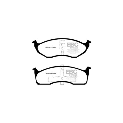 EBC PDKF2233 Chrysler 300M Ultimax Front Brake Pad & Plain Disc Kit 2 | ML Performance UK Car Parts