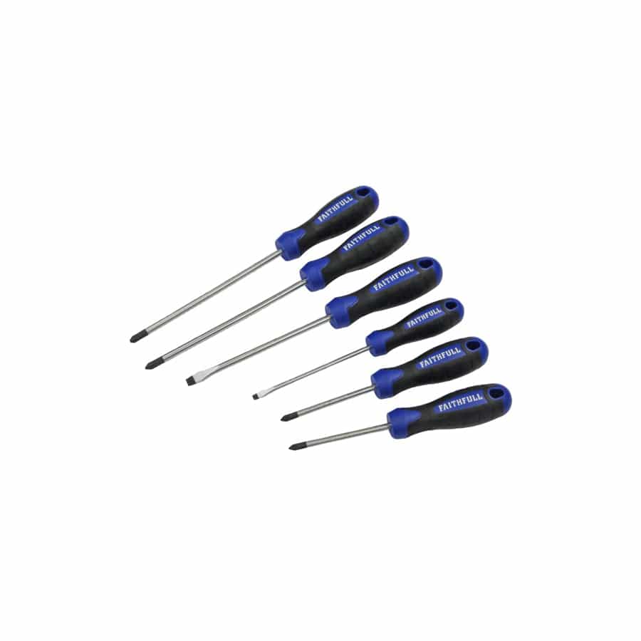 Faithfull FAISDSET6PRO Boxed Soft Grip Screwdriver Set, 6 Piece | ML Performance UK