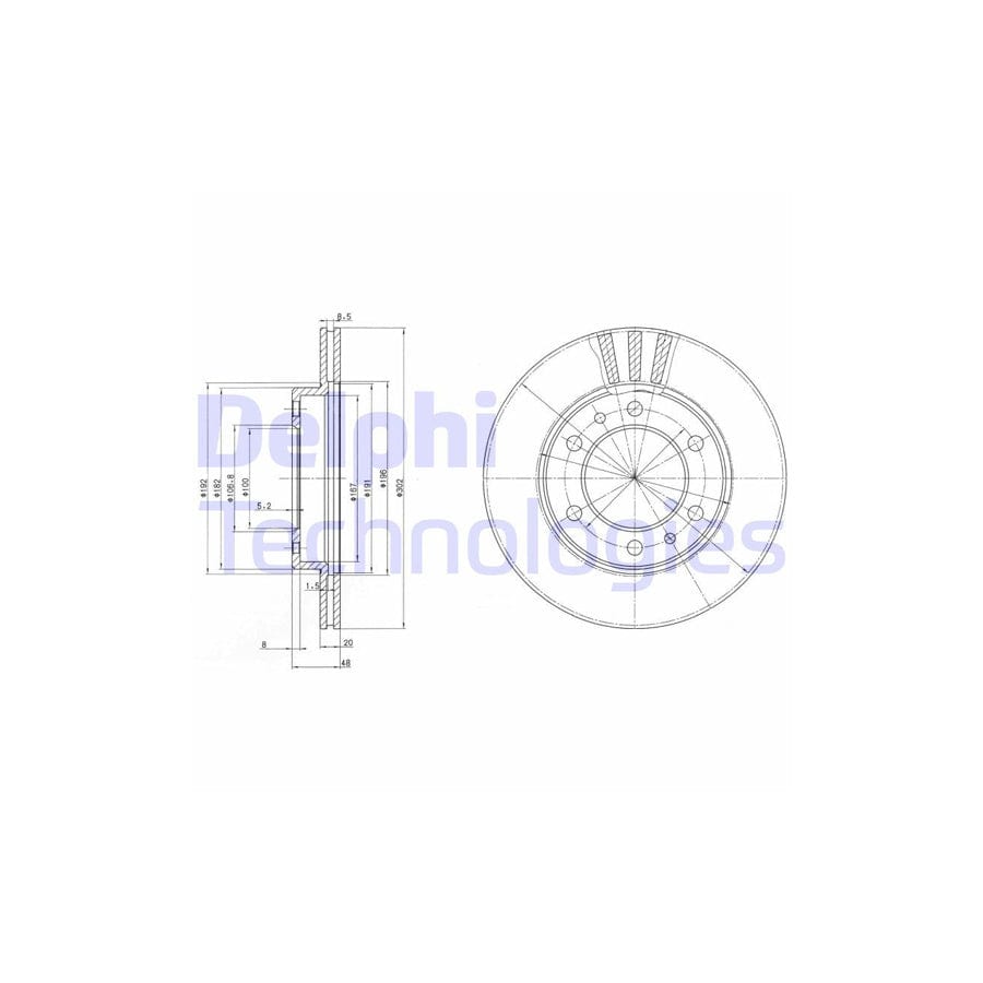 Delphi Bg2591 Brake Disc