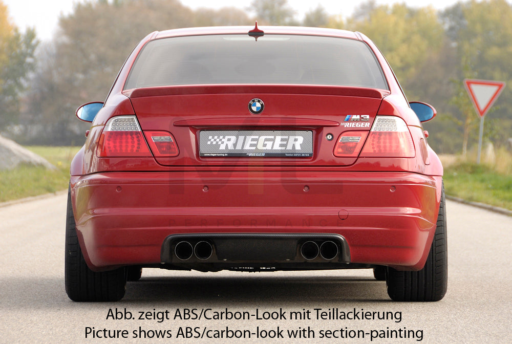 Rieger 00099577 BMW 3 Series E46 M3 Rear Diffuser 3 | ML Performance UK Car Parts