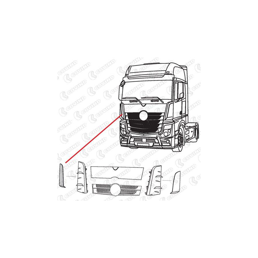 Covind 960/162 Air Deflector, Driver Cab | ML Performance UK