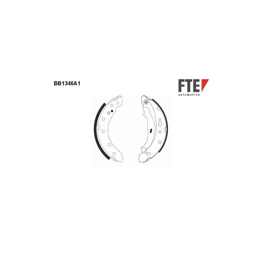 Fte 9100099 Brake Shoe Set For Peugeot 206 | ML Performance UK Car Parts