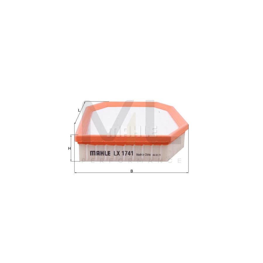 MAHLE ORIGINAL LX 1741 Air Filter Filter Insert | ML Performance Car Parts